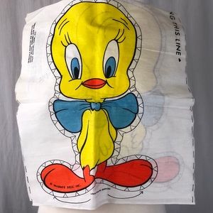 VTG Tweety Bird Pillow Fabric